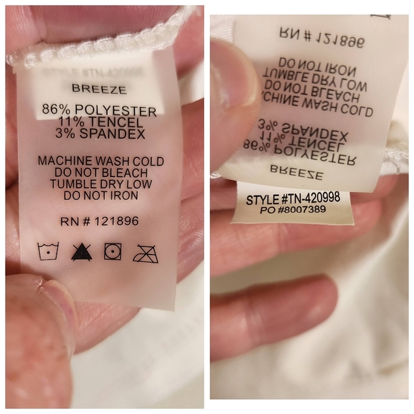 Title Nine White Yasumi Moisture Wicking Tank Medium Open Crossover Back - Picture 11 of 16